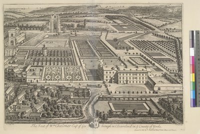 Guisborough, Clevelandissa, Yorken kreivikunnassa, Britannia Illustratasta tekijältä Leonard Knyff