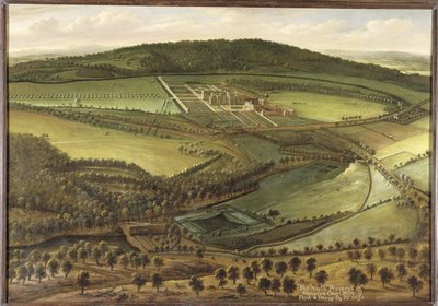 The North Prospect of Hampton Court, n. 1699 tekijältä Leonard Knyff