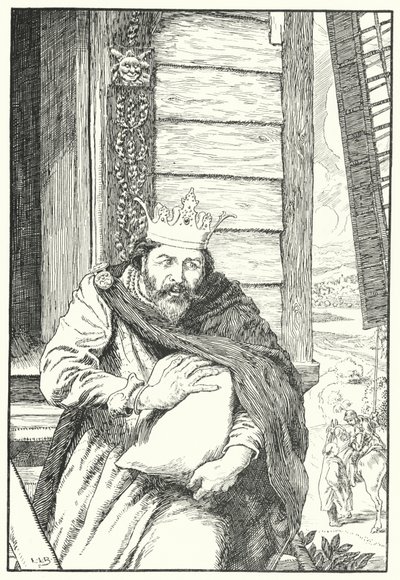 Hän varasti kolme nokkia ohrajauhoa (kaiverrus) tekijältä Leonard Leslie Brooke