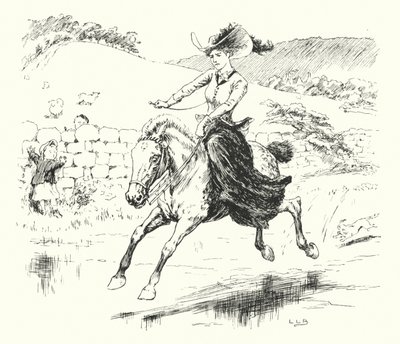 Minulla oli pieni poni, hänen nimensä oli Dapple-grey (kaiverrus) tekijältä Leonard Leslie Brooke