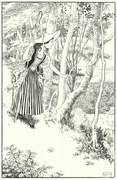 Pikku Bo-Peep (kaiverrus) tekijältä Leonard Leslie Brooke