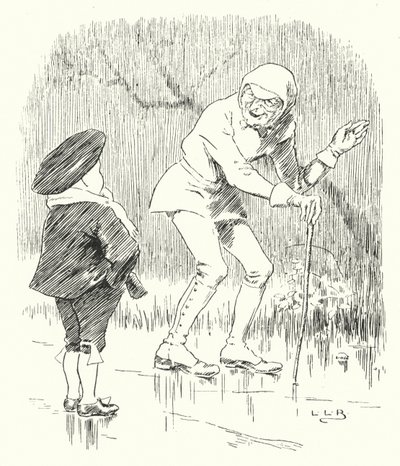 Eräänä sumuisena kosteana aamuna, kun sää oli pilvinen (kaiverrus) tekijältä Leonard Leslie Brooke