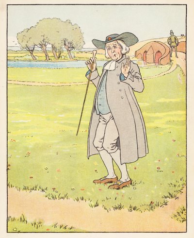 Kultainen hanhi (värilitografia) tekijältä Leonard Leslie Brooke