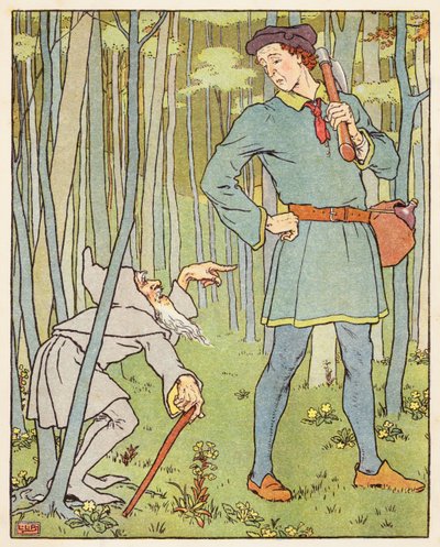 Kultainen hanhi (värilitro) tekijältä Leonard Leslie Brooke