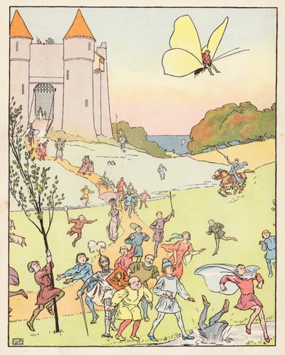 Tom Thumb (värillinen litografia) tekijältä Leonard Leslie Brooke