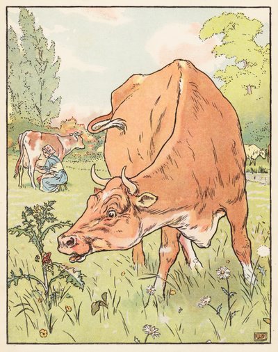 Tom Thumb (värillinen litografia) tekijältä Leonard Leslie Brooke