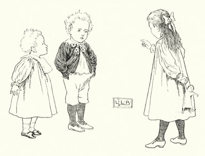 Mistä pienet pojat on tehty, mistä on tehty; mistä pienet pojat on tehty (kaiverrus) tekijältä Leonard Leslie Brooke