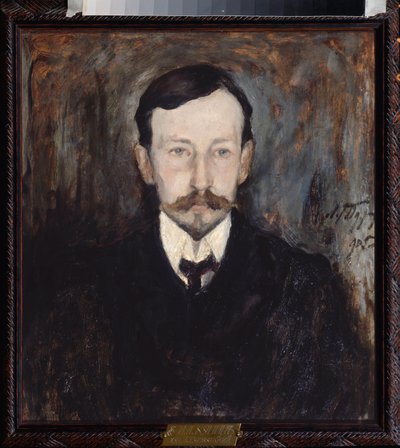 Kirjailija Ivan A Buninin muotokuva (Kirjailija Ivan A Buninin muotokuva) - Leonard Viktorovich Turzhanskyn (1875-1945) maalaus, öljy kankaalle tekijältä Leonard Viktorovich Turzhansky
