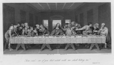 Viimeinen ehtoollinen, Markus XIV tekijältä Leonardo da (after) Vinci