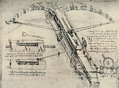 Ballista, 1928 tekijältä Leonardo da Vinci