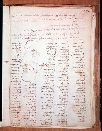 Codex Trivulziano, Leonardo da Vinci (Leonardo da Vinci) (1452 - 1519) - Trivulziana-kirjasto, Milano tekijältä Leonardo da Vinci