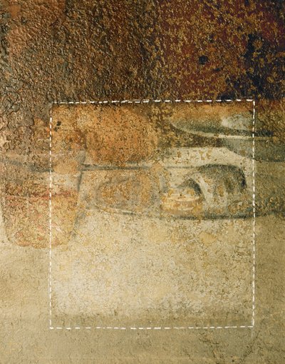 Yksityiskohta Leonardon Viimeisestä ehtoollisesta: se, mitä asiantuntijat luulivat leivänpalaksi, osoittautui puhdistuksen jälkeen ... tekijältä Leonardo da Vinci