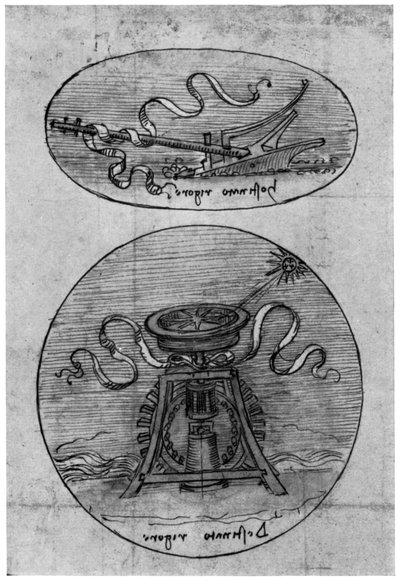 Tunnus, Hostinato Rigore -yksityiskohta, 1400-luvun loppu tai 1500-luvun alku 1954 tekijältä Leonardo da Vinci