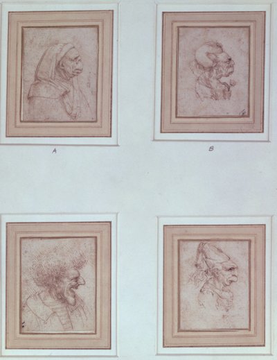 Neljä karikatyyriä tekijältä Leonardo da Vinci