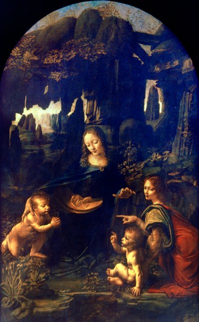 Madonna of the Rocks, 1482-1486 tekijältä Leonardo da Vinci