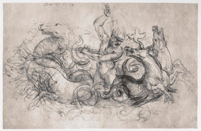 Neptunus, c1504 tekijältä Leonardo da Vinci