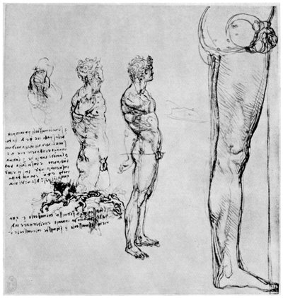 Alastontutkimukset Anghiarin taisteluun, c1503-1505 1954 tekijältä Leonardo da Vinci