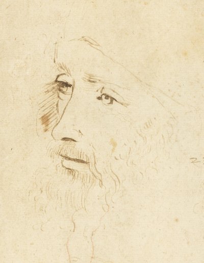 Leonardo da Vincin muotokuva, noin 1518. tekijältä Leonardo da Vinci,