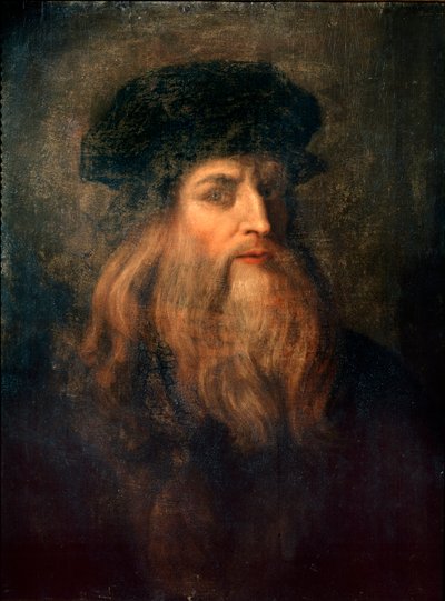 Oletettu omakuva (Lucan muotokuva de Vincistä) - tempera paneelissa tekijältä Leonardo da Vinci