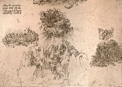 Luonnonilmiöiden esitys, c1472-c1519 1883 tekijältä Leonardo da Vinci