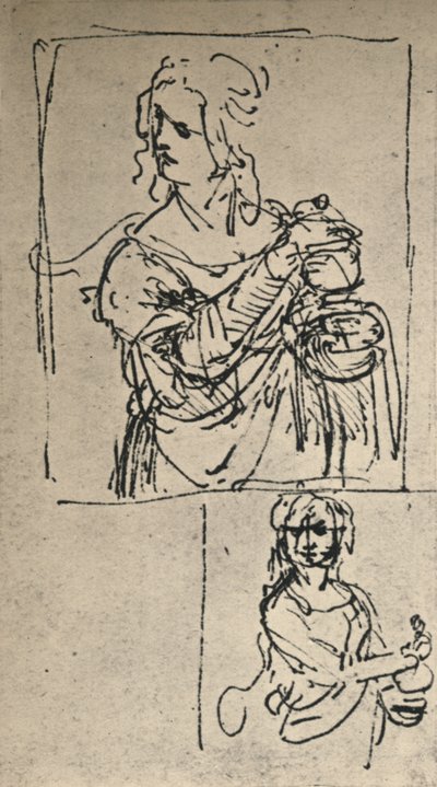 Tutkimuksia Pyhälle Maria Magdaleenalle, n. 1480-1482 1945 tekijältä Leonardo da Vinci
