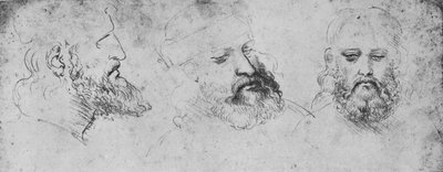 Cesare Borgian johtajan tutkimukset kolmesta näkökulmasta, c1480 1945 tekijältä Leonardo da Vinci