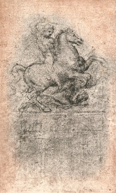 Tutkimus Sforza-monumentille, c1482-c1499 1883 tekijältä Leonardo da Vinci