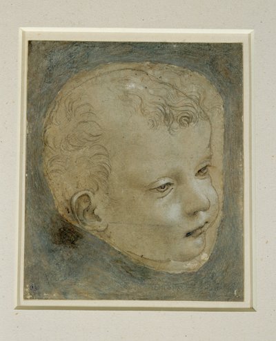 Lapsen pää kolme neljäsosaa oikealle ... tekijältä Leonardo da Vinci