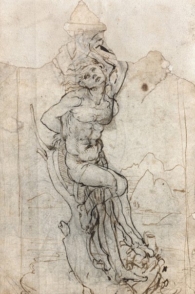 Pyhän Sebastianin marttyyrikuolema vuosina 1482–1485. tekijältä Leonardo da Vinci