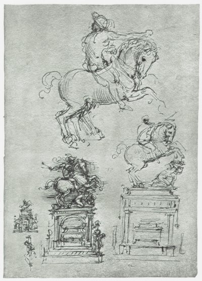 Trivulzio-monumentti, c1511 tekijältä Leonardo da Vinci