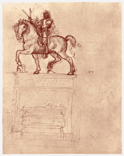 Trivulzio-monumentti, c1511 tekijältä Leonardo da Vinci
