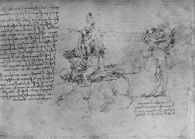 Kaksi kateuden vertauskuvaa, c1480 1945 tekijältä Leonardo da Vinci
