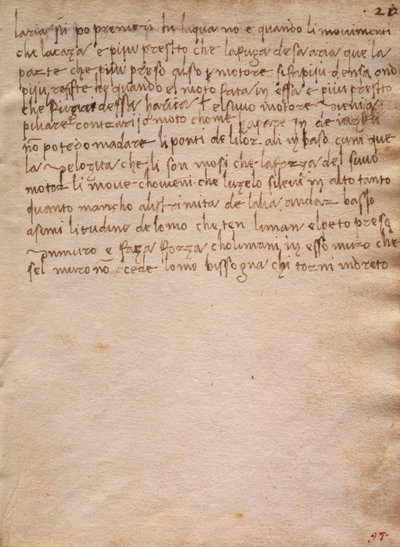 Allekirjoittamaton ote Codex Trivulzianuksesta tekijältä Leonardo da Vinci