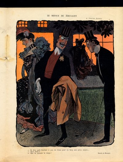 Kuvitus "Le Rire" -lehteen tekijältä Leonce Burret