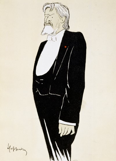 Näyttelijä Jean Mounet-Sully (1841-1916), karikatyyri Leonetto Cappiello (1875-1942) tekijältä Leonetto Cappiello