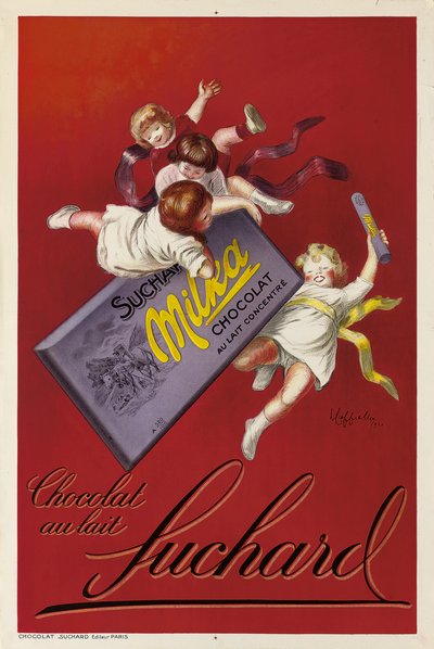 Suchardin Milka-suklaatin mainosjuliste, 1925 tekijältä Leonetto Cappiello