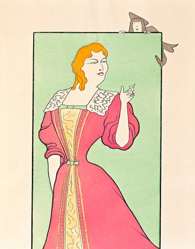 Näyttelijä Marie-Louise (Marie Louise) Marsy (1866-1942) näyttelee Elmiren hahmoa MOlieren (ranskalainen näytelmäkirjailija) näytelmässä "Tartuffe ou l