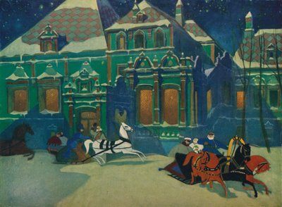 "Prinsessa Youssoupoffin Boyard-palatsi Moskovassa", n. 1900, 1926 tekijältä Leonid Brailovsky