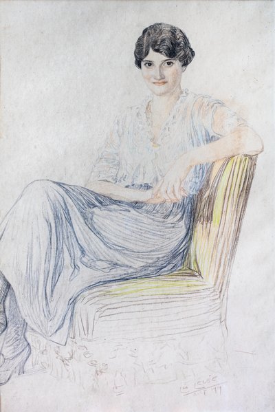 Lise Bonnefonin muotokuva tekijältä Leopold (1872-1947) Lelee