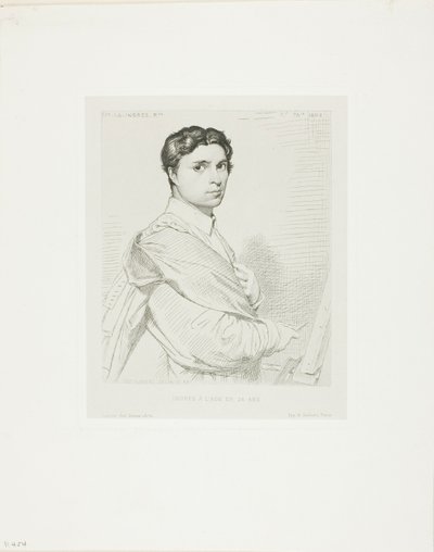 Ingres 24-vuotiaana tekijältä Leopold Flameng
