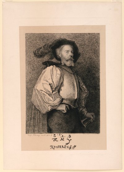 Omakuva Cavalierina tekijältä Leopold Flameng