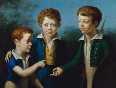 Albert, Moritz ja Leopold von Neuwall tekijältä Leopold Kupelwieser