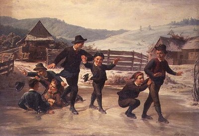 Lapset luistelevat tekijältä Leopold Till