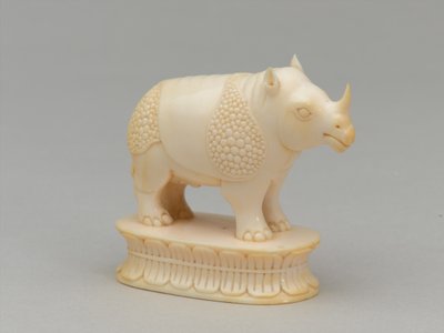 Valkoinen piispa, shakkinappula, Intia, 1820 noin tekijältä Leopoldo Metlicovich