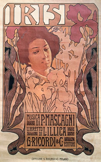 Pietro Mascagnin "Iris". tekijältä Leopoldo Metlicovitz