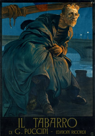 Giacomo Puccinin Opera Il tabarro tekijältä Leopoldo Metlicovitz