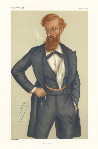 James Ludovic Lindsay (Lord Lindsay) MP - Porträt stehend von Leslie Matthew (1851-1922) Ward