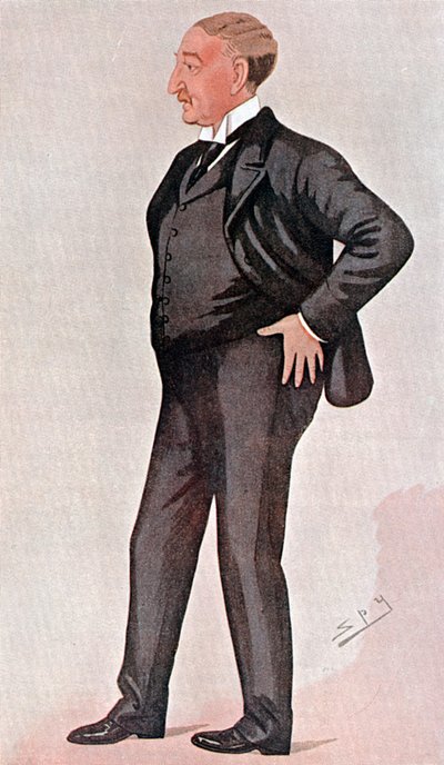 Cecil Rhodes, brittiläinen eteläafrikkalainen, rahoittaja, valtiomies ja imperiumin rakentaja, 1891 tekijältä Leslie Matthew Ward