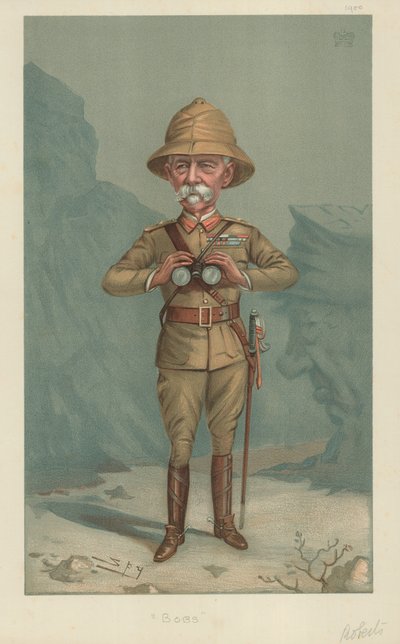 Field Marsalkka Lord Roberts, Bobs, 21. kesäkuuta 1900, Vanity Fair -sarjakuva tekijältä Leslie Matthew Ward