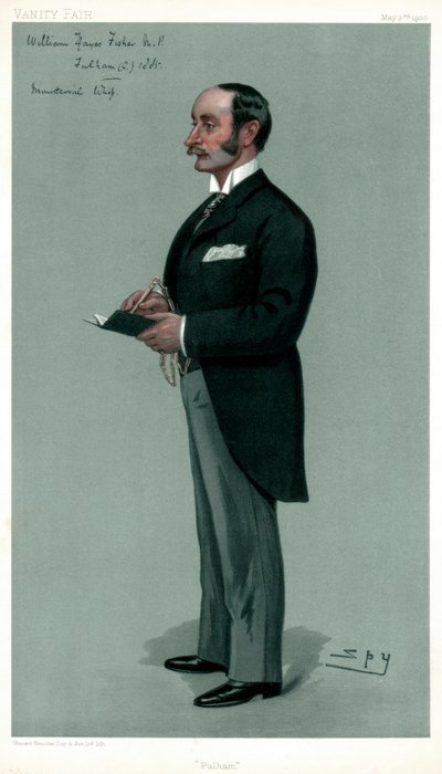 Fulham, William Hayes Fisher, brittiläinen poliitikko, 1900. tekijältä Leslie Matthew Ward